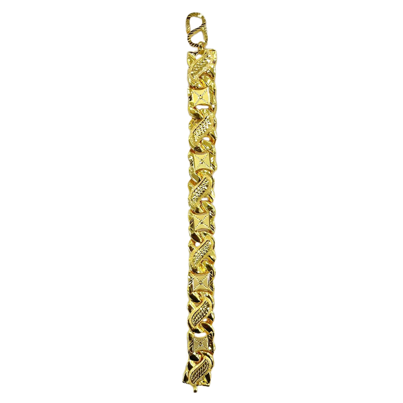 22K Gold Men's Bracelet (17.05G) - Queen of Hearts Jewelry