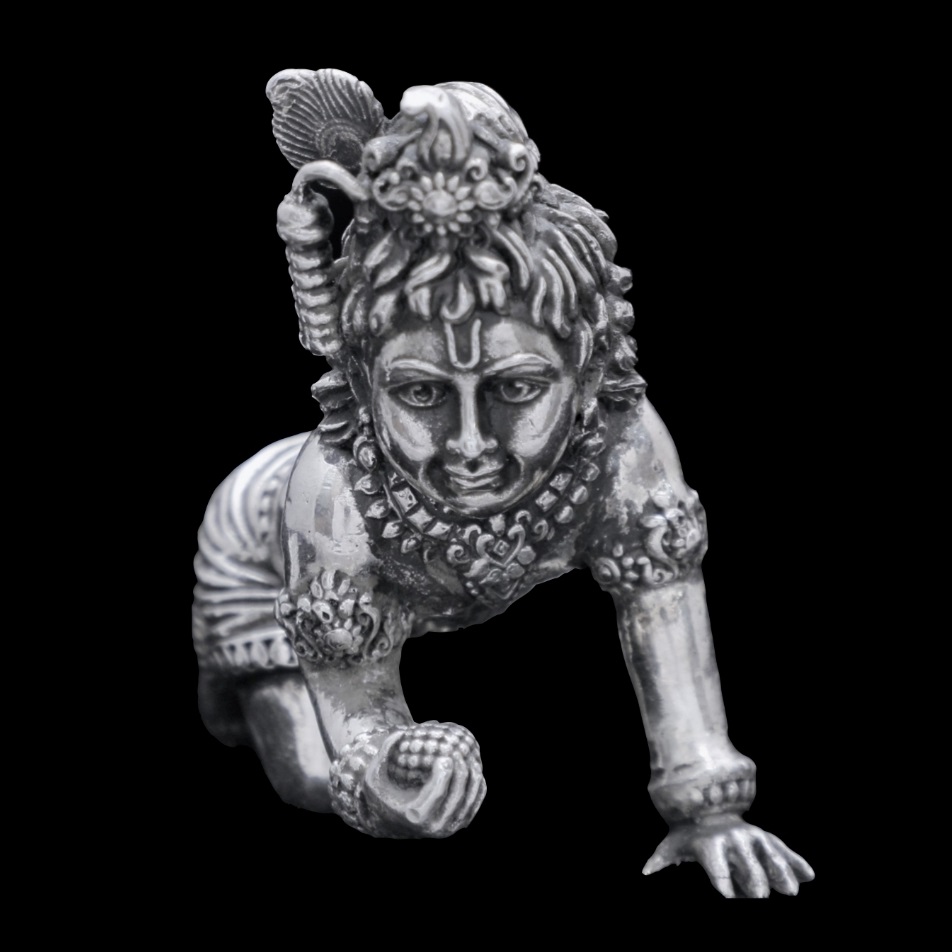 GUINEA SILVER GOD STATUE