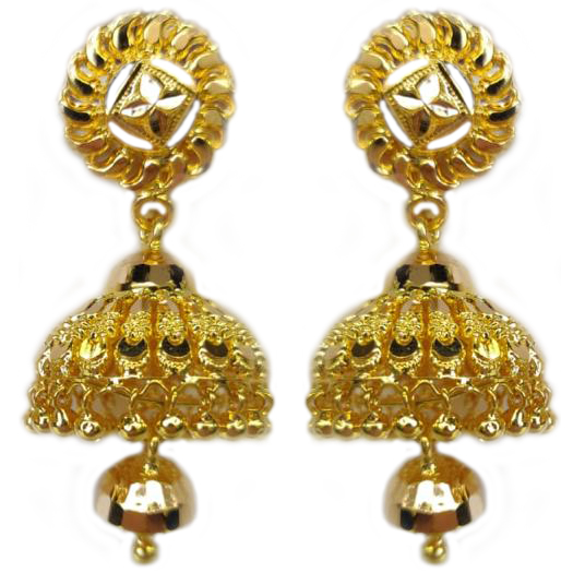 Party Wear Golden Fusion Arts Brass Metal High Gold Polish Polki Jhumka  Earrings at Rs 380/pair in Mumbai