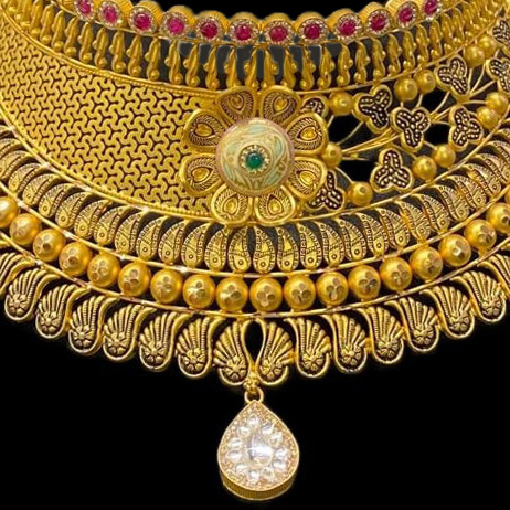 Jodha akbar online gold necklace designs