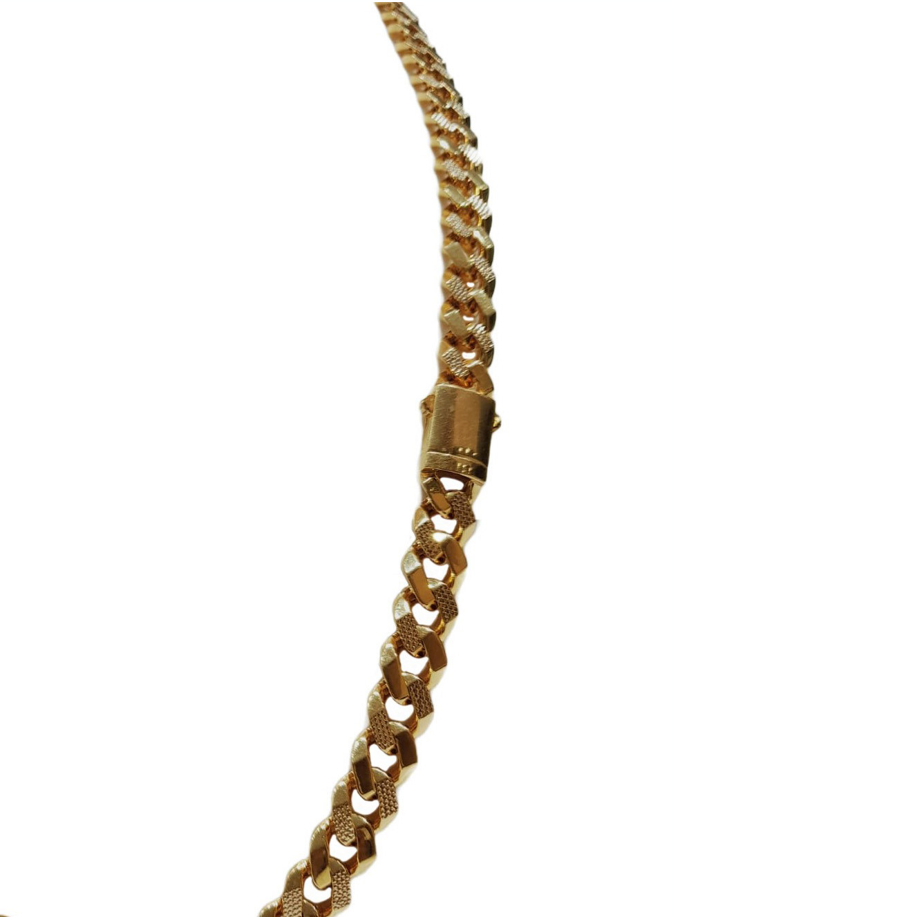 Stunning Dubai Men's Cuban Link Chain Necklace In 916 Stamped 22K Yellow  Gold | eBay