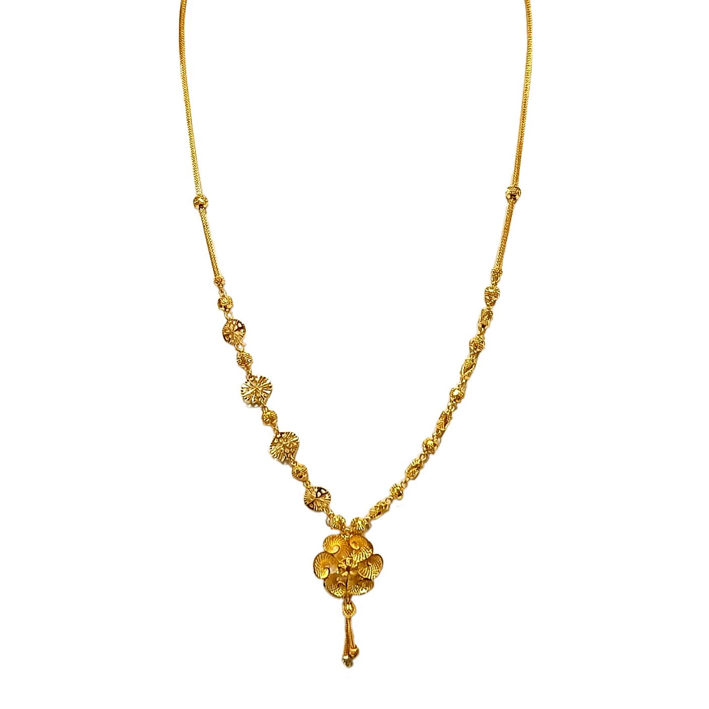 GUINEA 22k GOLD EXCLUSIVE MALA LOCKET CHAIN - Guinea - The Hallmark ...