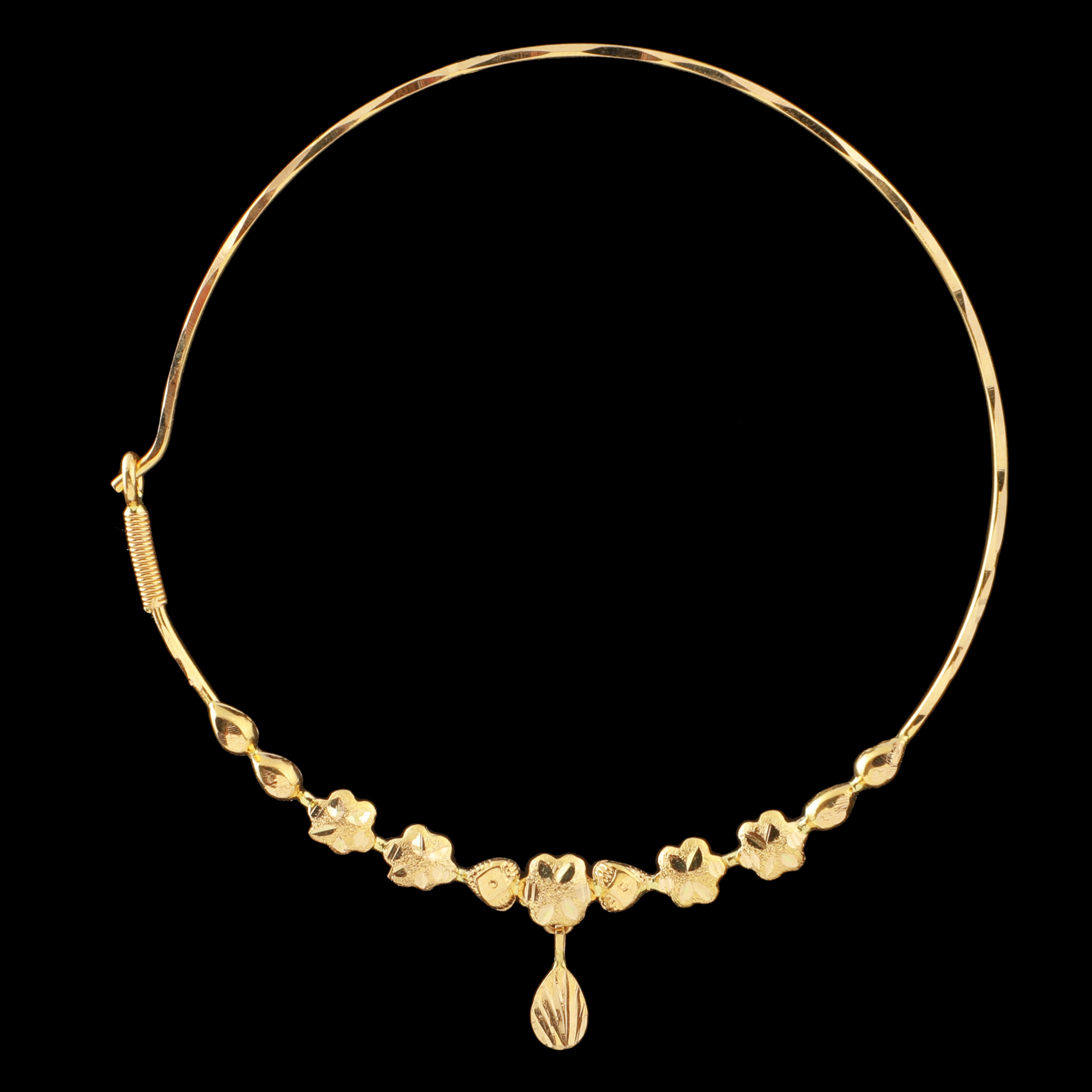 Gold jewellery nath on sale design