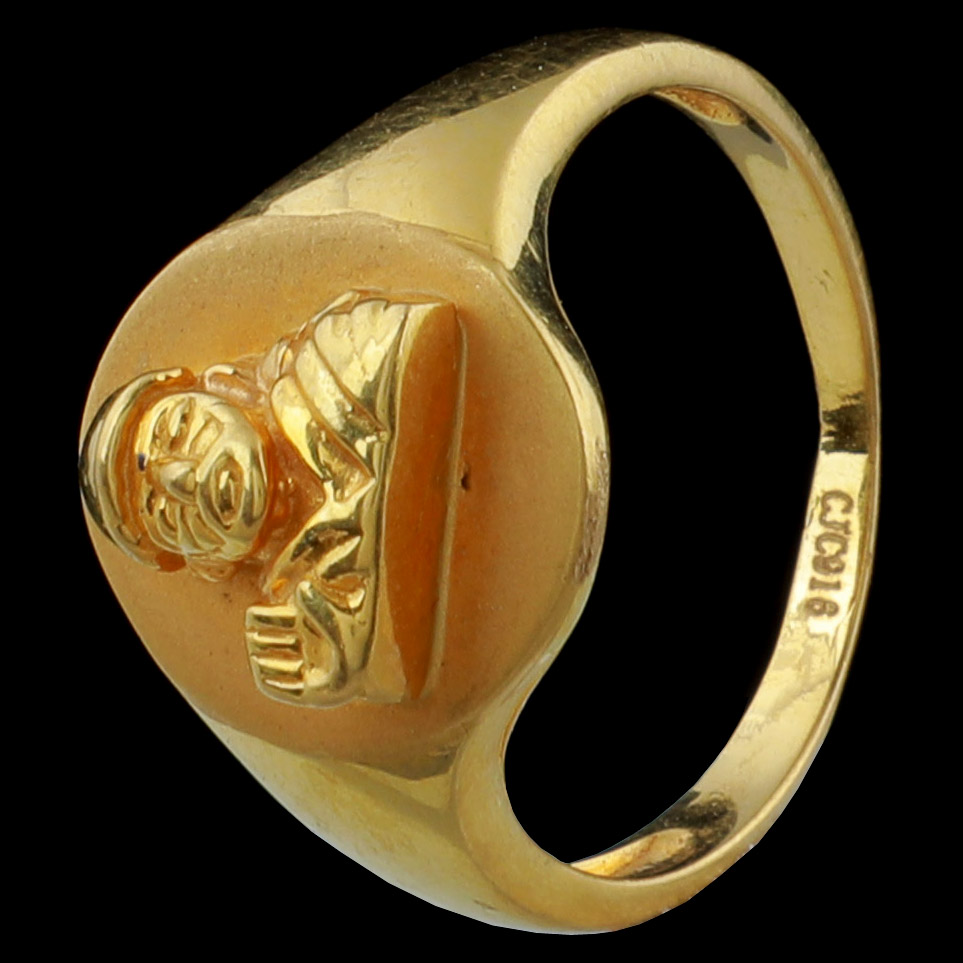 22K Yellow Gold Ganesh Ring (4.5gm) – Virani Jewelers