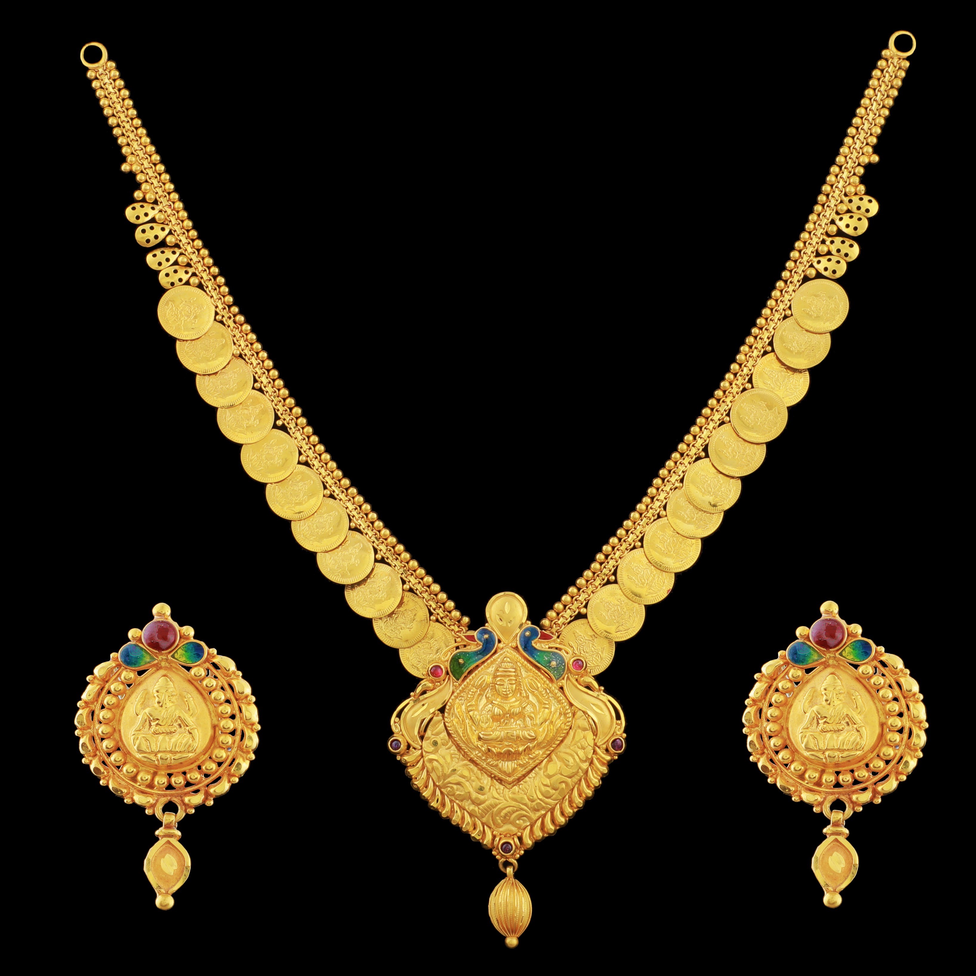 22 Carat Gold Temple Jewellery - Jewellery Designs