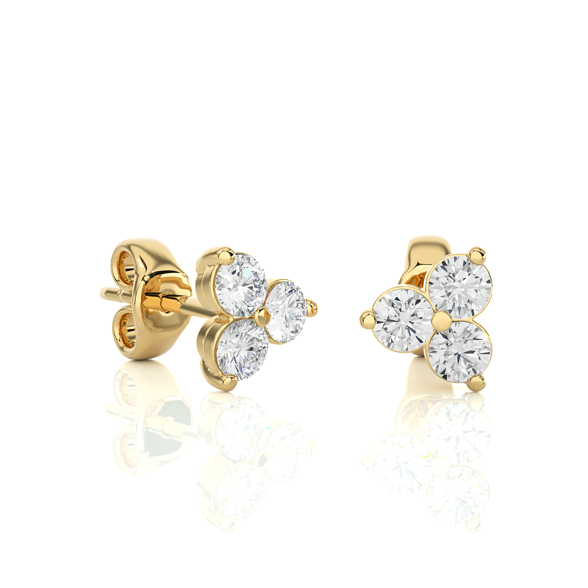 3/8 CT. T.W. Diamond Graduated Five Stone Hoop Earrings in 10K Gold | Zales  Outlet