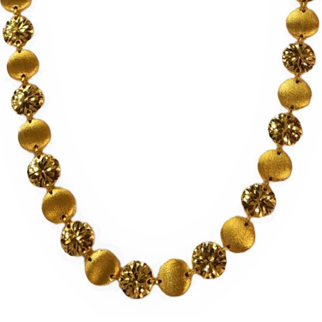 Light weight clearance gold balls necklace