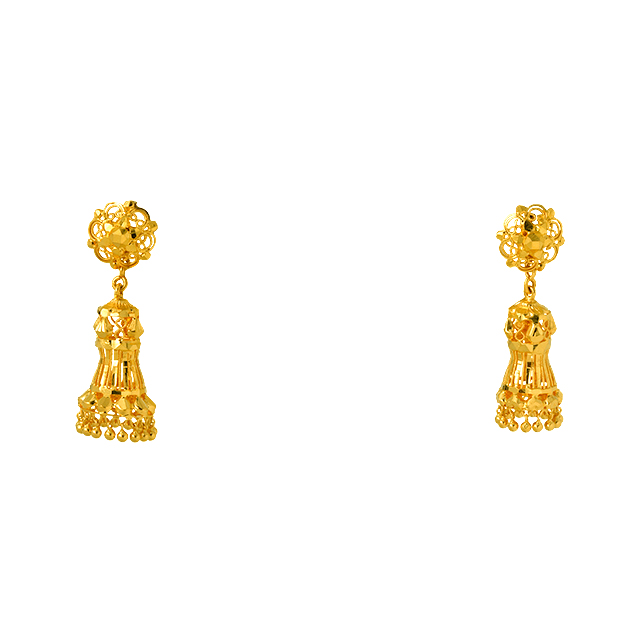 Traditional Dainty Gold Multi Layer Jhumkas